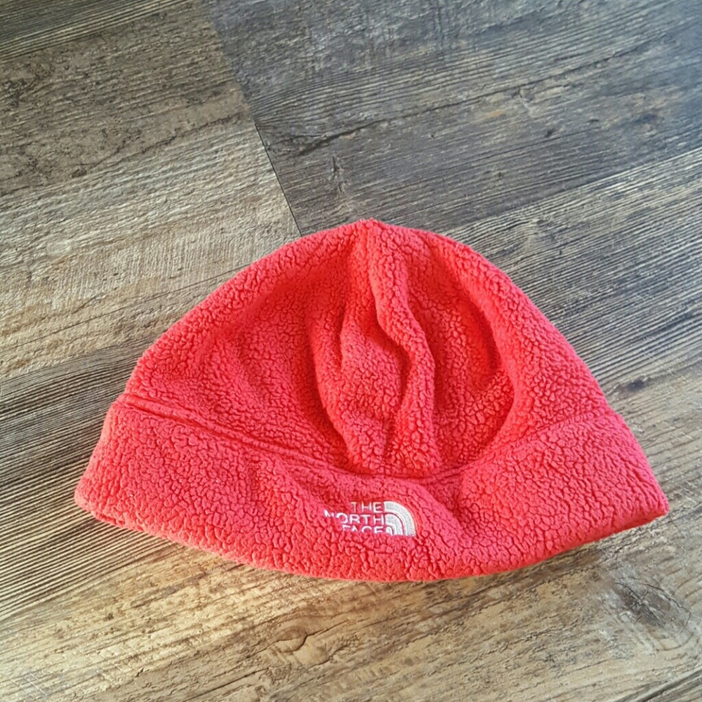 The North Face Red Unisex Polyester Hat Cap One Size Embroidered Logo